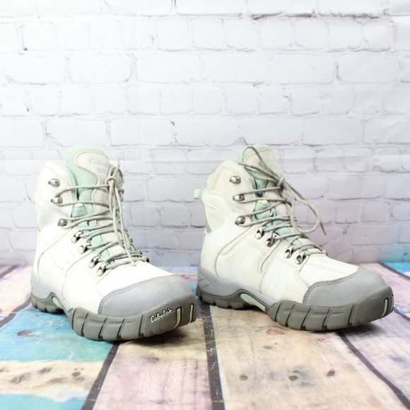 Cabelas Dry-Plus Thinsulate Insulated Hiking Suede Winter Boots 9 D - Picture 3 of 9